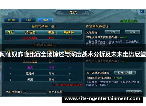 阿仙奴昨晚比赛全场综述与深度战术分析及未来走势展望